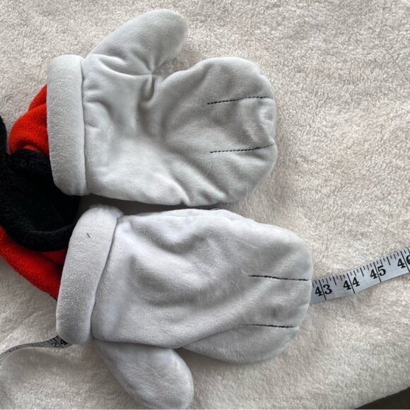 Disney Parks Mickey Mouse Mouseketeers Plush Winter Hat Scarf Gloves Mittens - Picture 9 of 9